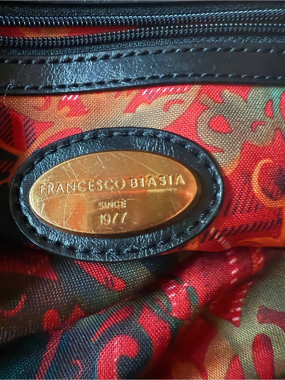 Black Leather Handbag, with an edgy vibe. - Picture 5 of 5